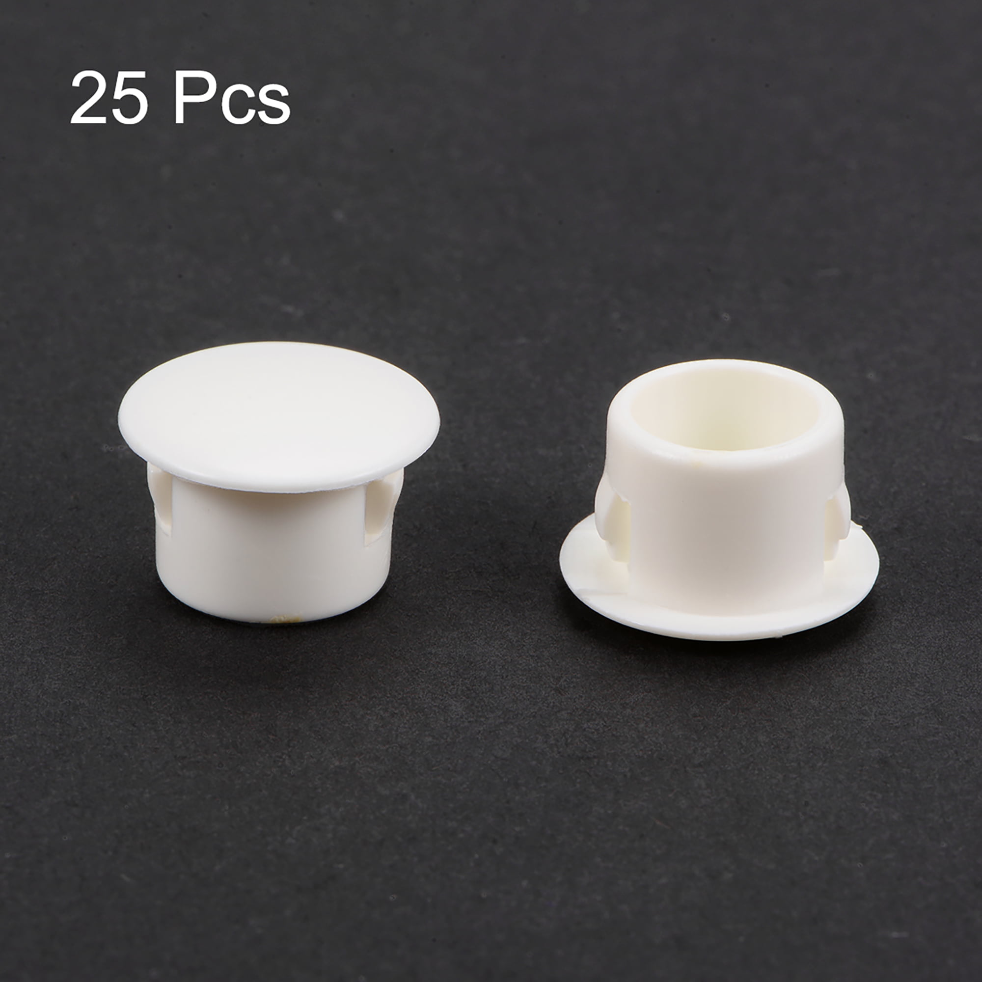 Snap in Locking Hole Tube Fastener Cover Flush Type Panel Plugs 50 Pcs uxcell Hole Plugs White Plastic 13mm 1/2-inch