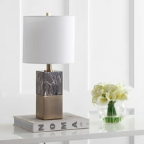 SAFAVIEH Kingsley Rustic Glam 20.5 in. H Table Lamp, Dark Brown