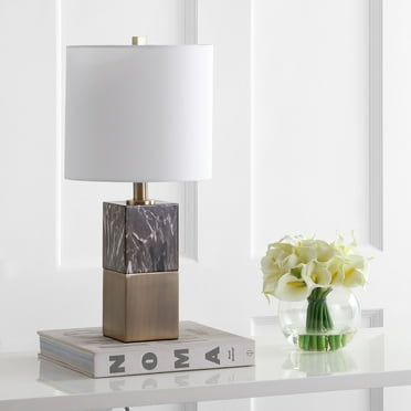 SAFAVIEH Kingsley Rustic Glam 20.5 in. H Table Lamp, Dark Brown