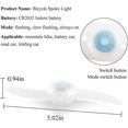 thumbnail image 2 of 4 x LED Bike Wheel Light, Waterproof LED Bike Wheel Light with 3 Flashing Modes LED Bike Wheel Lamp for Adult and Child Bike - Red, 2 of 5