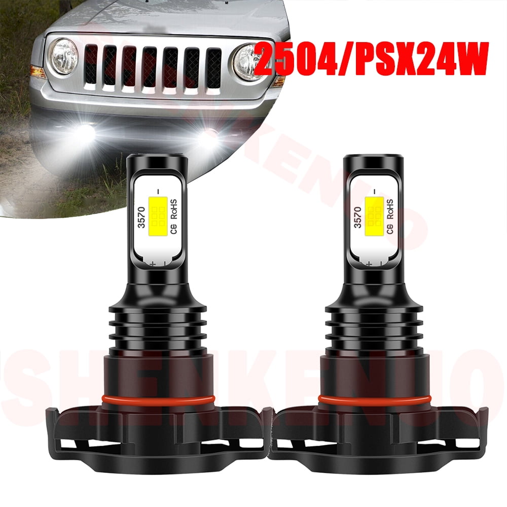 H16 LED Light Bulbs for Jeep Wrangler 2010 2011 2012 2013 2014 2015