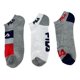 thumbnail image 2 of Calcetines Fila No Show Gris Rojo Cortas Gris Único, 2 of 5