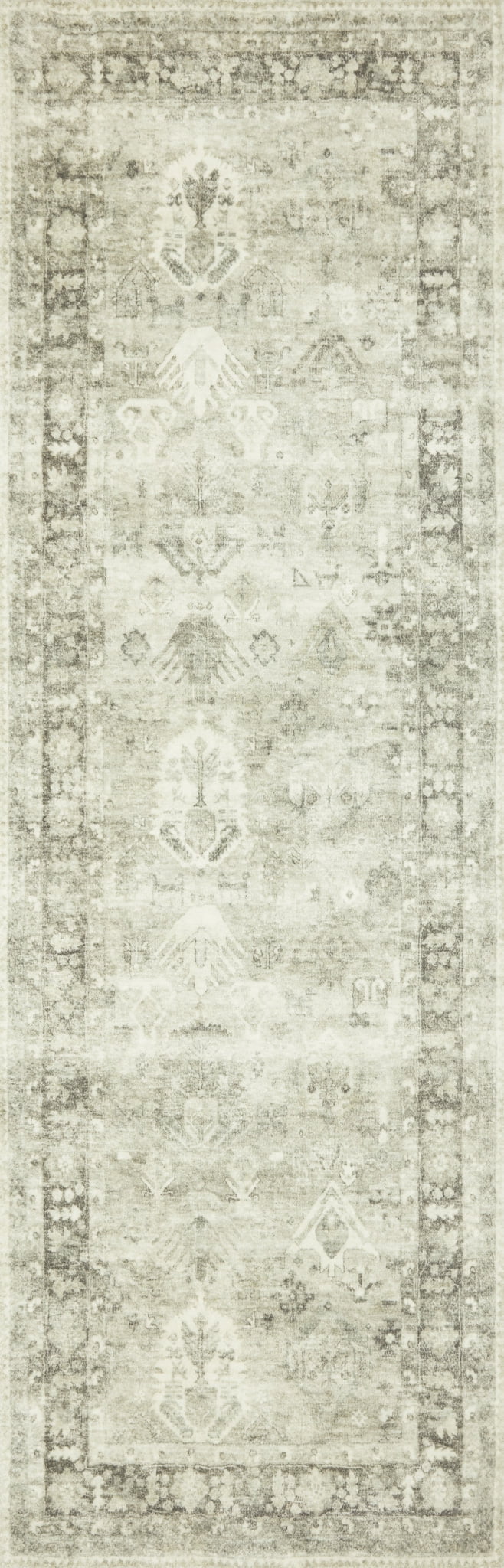 Loloi Rosette Steel / Graphite 5'-0" x 7'-6" Area Rug