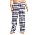 thumbnail image 1 of P.J. Salvage Womens Plaid Pajama Lounge Pants, navy, Plus Size, 1X, 1 of 1