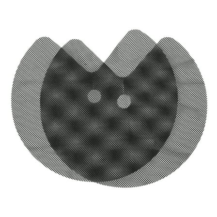 Homoyoyo Non- Black PVC Kitchen Shelf Liner Circular Design 2 Pieces for Home Organization and