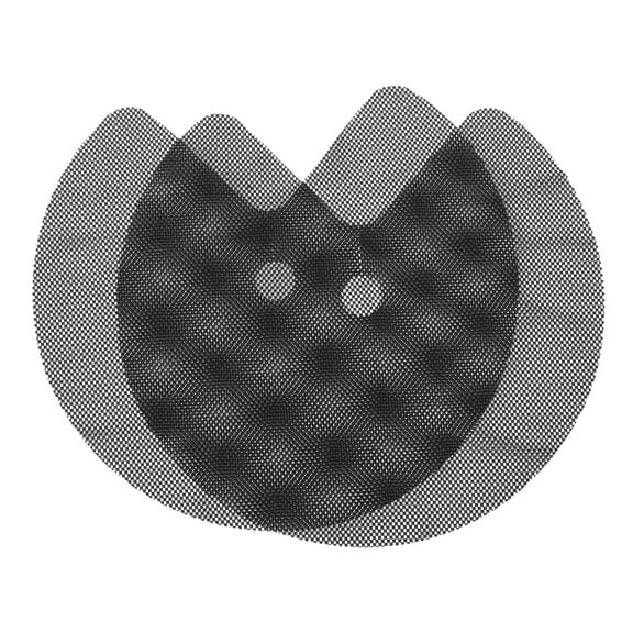 Homoyoyo Non- Black PVC Kitchen Shelf Liner Circular Design 2 Pieces for Home Organization and