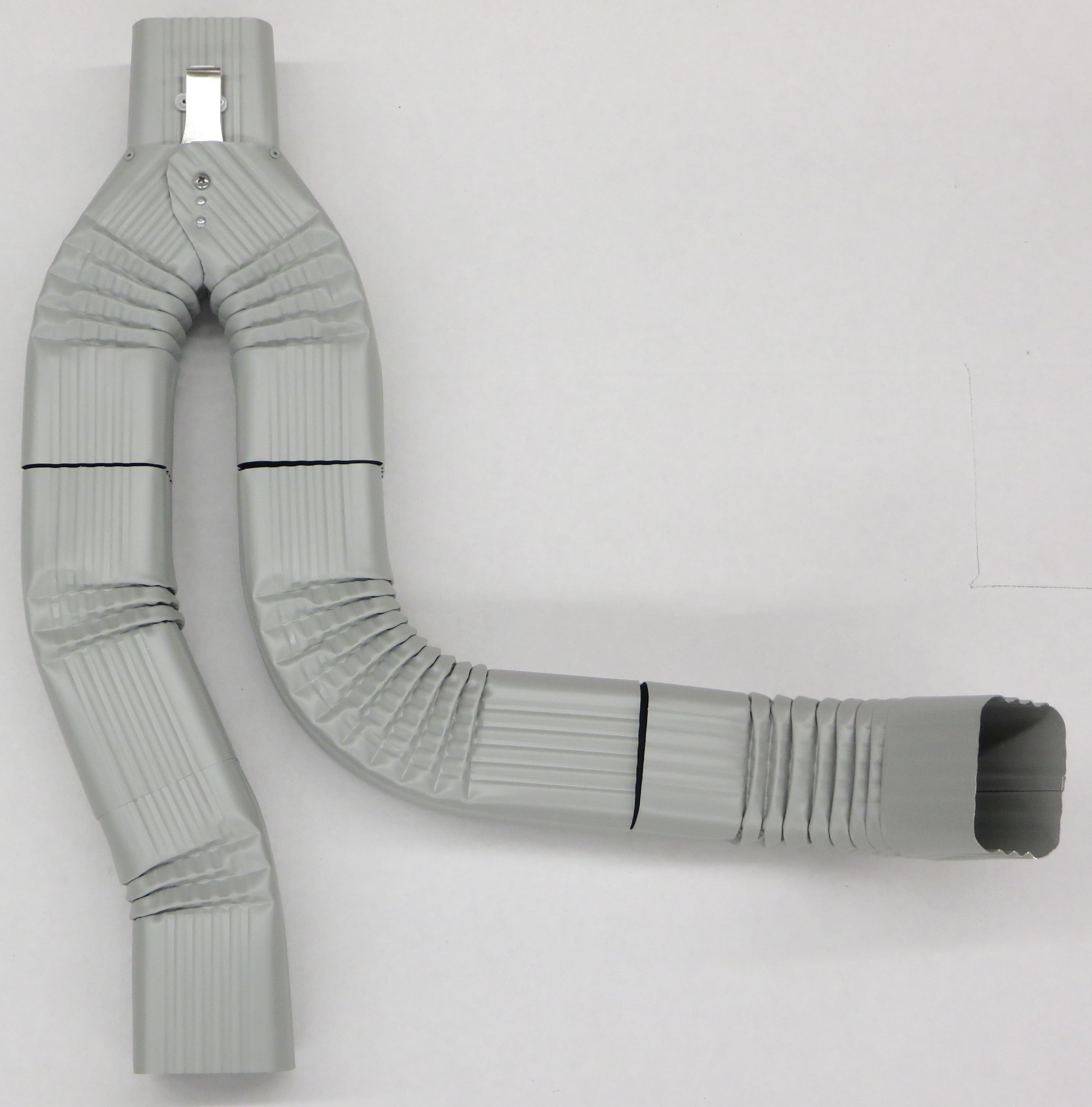 Offset Downspout Diverter for Rain Barrels (3X4, PEARL GREY) Walmart