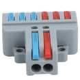 thumbnail image 4 of 10pcs Cable Quick Connector, Fast Cable Connector, 2 Inlet 6 Outlet LT-623 Self-locking Wear Resistant Car Audio DIY For Construction Quick Wiring, 4 of 8