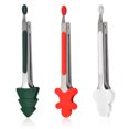 thumbnail image 1 of 3pcs Kitchen Tongs Stainless Steel Tongs with Silicone Tips Cooking Tongs, 1 of 9