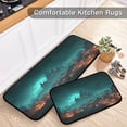 thumbnail image 2 of Wobogo Halloween Night Kitchen Carpet Set of 2 Absorbent and Stain Resistant Non-slip Star Rubber Backing, 2 of 7