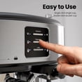 thumbnail image 3 of CRZOE 20Bar Latte Machine, Espresso and Cappuccino Machine with Automatic Milk Frother, 3 in 1 Professional Semi-Automatic Espresso Maker with Dual Heating System & Capsule Compatible, 3 of 7