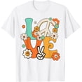 thumbnail image 1 of Peace Sign Love - Camiseta para disfraz hippie de los años 60 y 70, 1 of 2