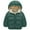 05 Dark Green, variant on Toddler Boys Winter Coat Hooded Winter Coat Puffer Jackets Windproof Fleece Lined Jackets for Boys 10-14 Kids