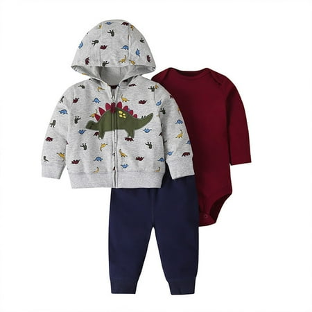 

adviicd Mew Born Newborn Infant Baby Boys Girls Fall Winter Cotton Animal Hooded Coat Jacket Romper for Baby Girl