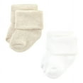 thumbnail image 4 of Hudson Baby Cotton Rich Newborn and Terry Socks, Neutral Tones, 0-6 Months, 4 of 8