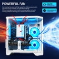 thumbnail image 5 of Qehi White Pc Desktop, Core I7, Rx580 8Gb, 16G Ram, 512Gb Nvme 3.0 Ssd, Rgb Lighting, Wifi6, 400W Power Supply, 5 of 6