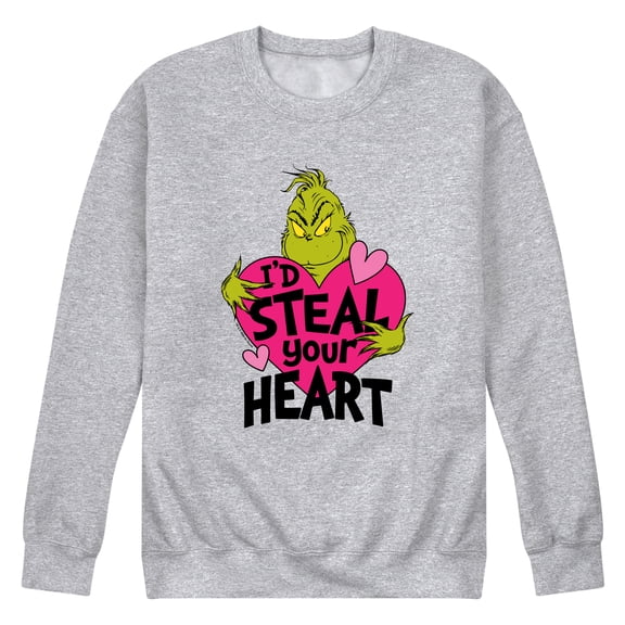 The Grinch - I'd Steal Your Heart - Men's Crew Fleece Sweatshirt