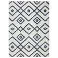 thumbnail image 1 of Vienna 3x5    Geometric  Shaggy Area Rug  G3716 in White Grey, 1 of 6