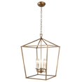 thumbnail image 2 of DecoMust Openwork Lantern Pendant Stairway Entry Kitchen Hall Foyer Fixture Chandelier (Gold), 2 of 4