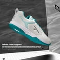 thumbnail image 4 of HUNDRED Court Star Men Badminton Sport Shoes (Non Marking) | White-Lt Green | for Indoor Table-Tennis,Volley & Basketball, Paddle Pickle | Lightweight & X-Cushion Protection, 4 of 7