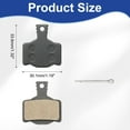 thumbnail image 2 of 4set Disc Brake Pad 1.19" x 1.32" Semi-Metallic Bike Brake Pads with Pin for BB7 M355 M446 M640 Mountain Road Bikes, Black, 2 of 7