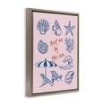 thumbnail image 2 of Stupell Industries Contemporary Meet Me By The Sea Brown Floating Frame Canvas Art, 25 x 31, by The Prints Vibe, 2 of 8