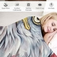 thumbnail image 3 of Orinice Eagle Flag Stars and Stripes Warm Lightweight Blanket Soft Fleece Blankets All Seasons Decor Gifts 40x50in, 3 of 6