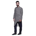 thumbnail image 2 of Atasi Kurta Asymétrique Imprimée Décontractée pour Hommes Ensemble Kurta Longue Designer, 2 of 4