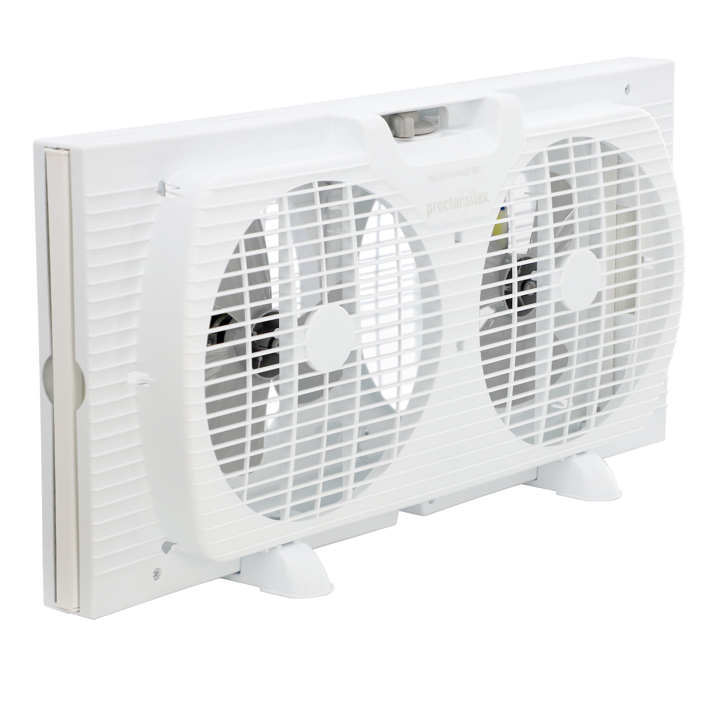 Proctor Silex 9 Inch 56W Twin Window Fan in White