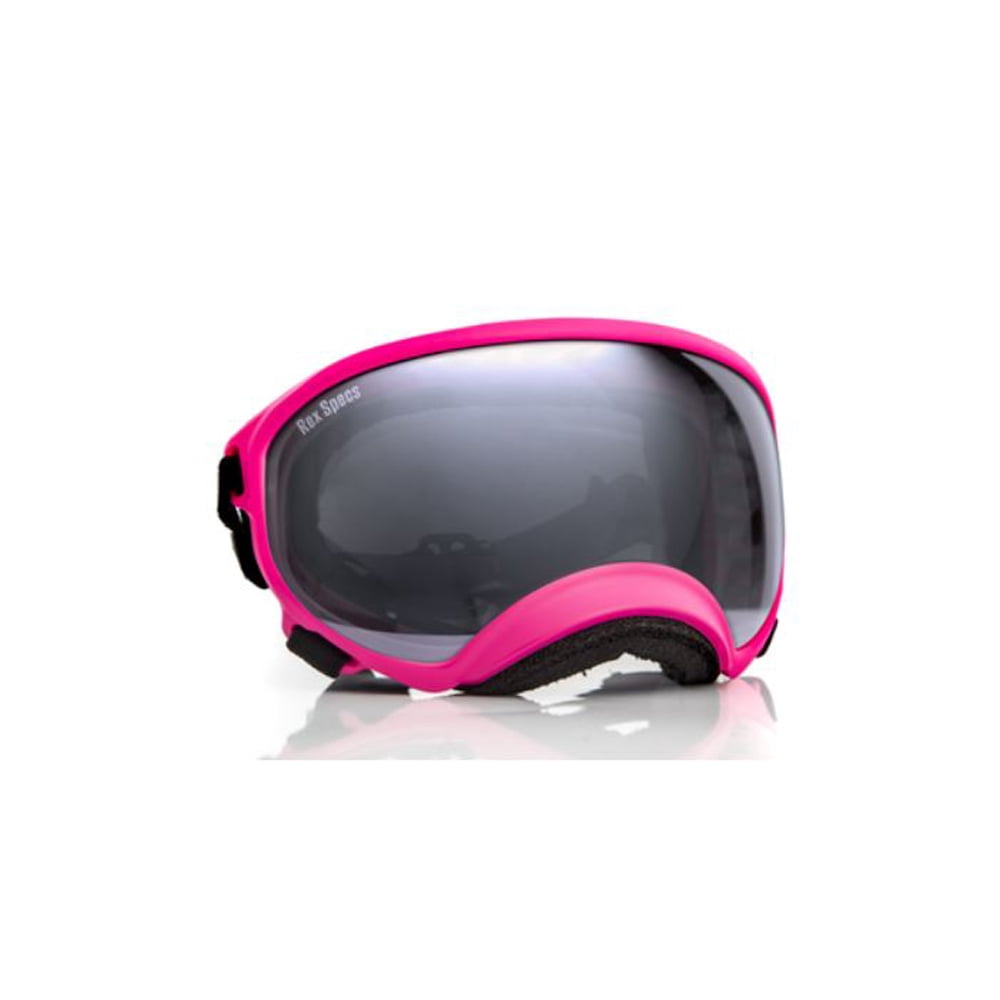 Rex Specs Dog Goggles Size Large Pink Frame With Silver Mirror UV400 Protective Eye Wear Goggles