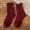 Red, variant on BLOCLOALO 1 Pc Short Socks Women Crew Socks Womens Vintage Winter Soft Warm Thick Cold Knit Wool Crew Socks Multicolor Cotton Socks Thick Comfortable Socks Warm Socks Black One Size