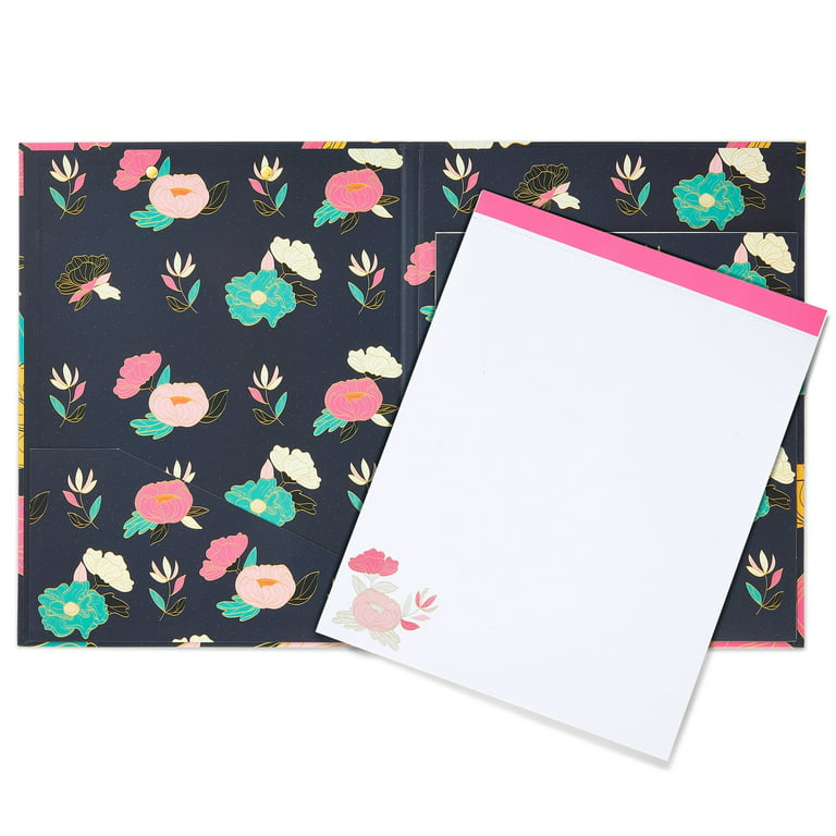  Hongri Mini Clipboard Folio with Refillable Lined Notepad and  Interior Storage Pocket for Students, Classroom, Office, Women, Man, Cute  Custom Pattern, Standard A5 Size 6 x 9, Evergreen : Office