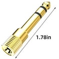 thumbnail image 3 of 10PCS TRS Stereo Audio Headphone Adapter 6.35mm 1/4" Male to 3.5mm 1/8" Female, 3 of 12