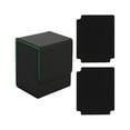 thumbnail image 3 of S SERENABLE Card Deck Box Card Deck Case Collectible Game with Dividers Card Storage Box Black Green, 3 of 9
