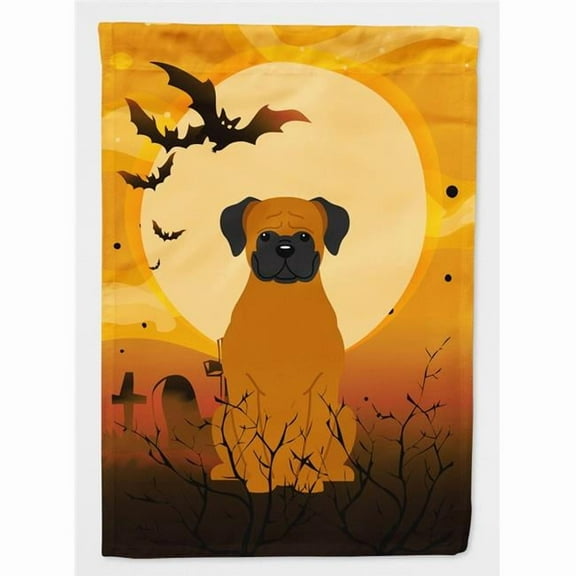 Caroline's Treasures BB4381GF Halloween Fawn Boxer Flag Garden Size , Small, multicolor