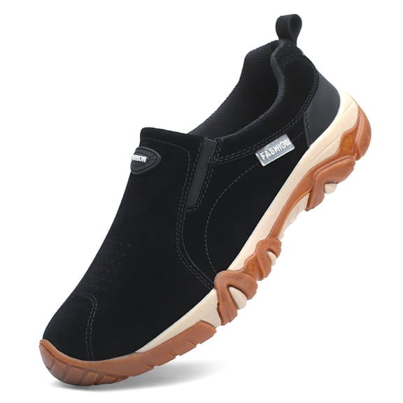 LASUDRAA Mens Outdoor Hiking Shoes Breathable Cushioned Anti-Slip Trailing Sneakers for Trekking Walking Camping