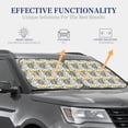 thumbnail image 2 of Lsque Sea Turtle 2 PCS Windshield Sun Shade | CarFoldable Window Covers | Car Accessories Reflect UV for Universal Cars SUV Truck | Medium, 2 of 7