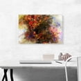thumbnail image 2 of ARTCANVAS Red Orange Brown Fire on Tan Modern Rectangle Canvas Art Print - Size: 26" x 18" (0.75" Deep), 2 of 9