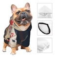 thumbnail image 3 of Fotbe Casino Poker Chips Sudadera con Estampado para Perros Pequeños – Suéter con Capucha para Mascotas, Tela Suave de Forro Polar con Bolsillo-XX-Large, 3 of 7