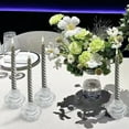 thumbnail image 5 of HofferRuffer 3pcs Taper Candle Holders, 2 in 1 Votive Candlestick for Taper Candles, Tealight and Table  Centerpiece Decorations, Clear, 5 of 7