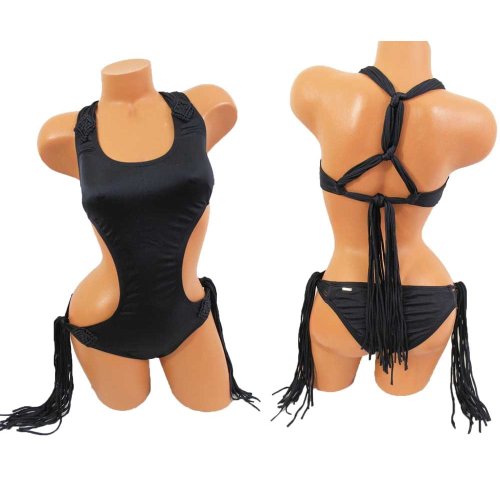 Victoria s Secret Victoria s Secret One Piece Swimwear Black Fringe 