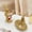 A&B ##18, variant on StlyGar Small Golden Bunny Figurine Jewelry Ring Tray Decorative Serving Rabbit Statue Ornament Animal Sculpture Home Arts Desktop Accessories Table Decor, Standing Bunny B
