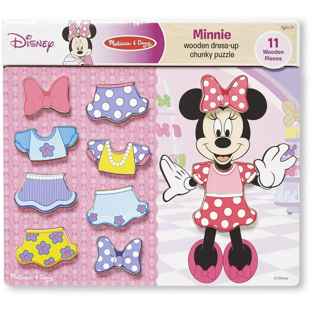 Minnie Wooden DressUp Chunky Puzzle
