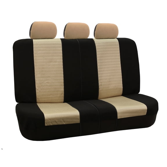 FH Group Trendy Elegance 3D Air Mesh Seat Covers Fit For Car Truck SUV Van - Rear Bench