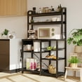 thumbnail image 6 of CazToi Industrial 6-Tier Bakers Rack with Power Outlet Ideal for Kitchen, Dining & Living Room, 6 of 8