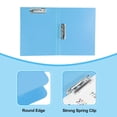 thumbnail image 3 of Unique Bargains Punchless Binder, 2 Pcs Plastic Double Strong Clip Clamp Binder without Rings Sheet File Folder Protector, Blue, 3 of 4