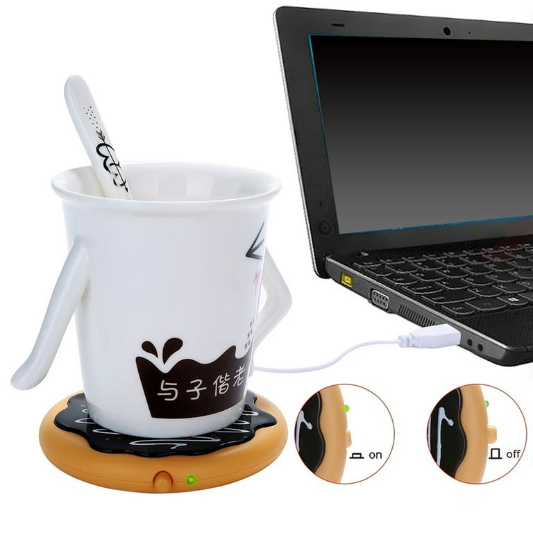 USB Cup Heater Cooler Plate Cup Warmer and Colder Beverage Mug Mat Office  Tea Coffee Heater Pad for Coffee Tea Cola Cans Drinks