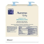 AVEENO Baby Daily Moisture Lotion Fragrance Free 18 oz (Pack of 2)