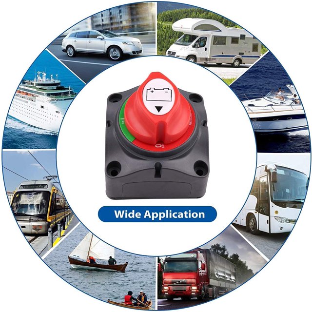 Interruptor de batería, interruptor de batería cortado para barco, camión, coche, tractor, autobús, RV, yate (1000A 12V-48V)