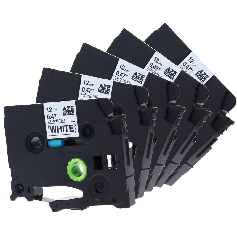 1x NoN-OEM TZe-231 Laminated 12mmx8m Black-On-White Labelling Tape TZ231 TZ 